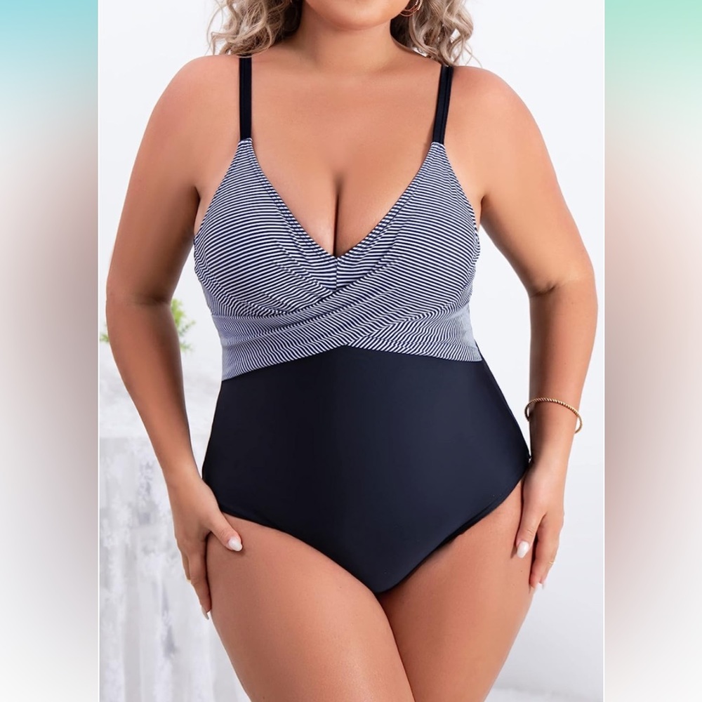 NWT B2PRITY Front Cross Swimsuit